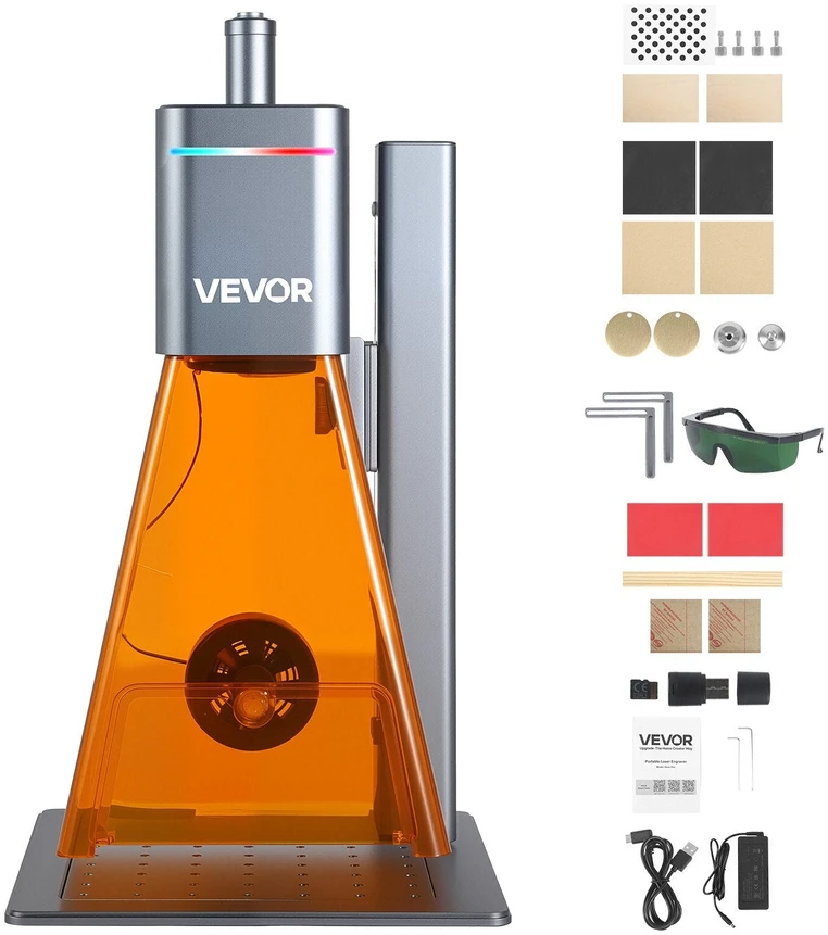 VEVOR Dviejų lazerių graviruoklis 2-in-1, 10,000 mm/s