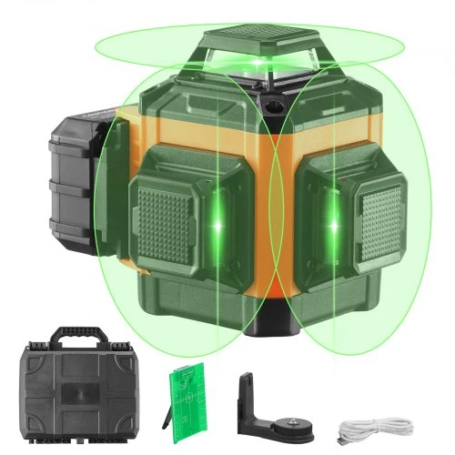 VEVOR 100ft žalias kryžminis lazerinis gulsčias