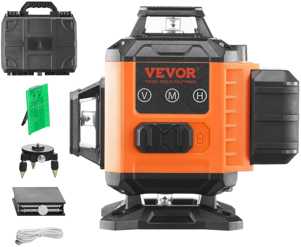 VEVOR 100 metrų žalias lazerinis lygis