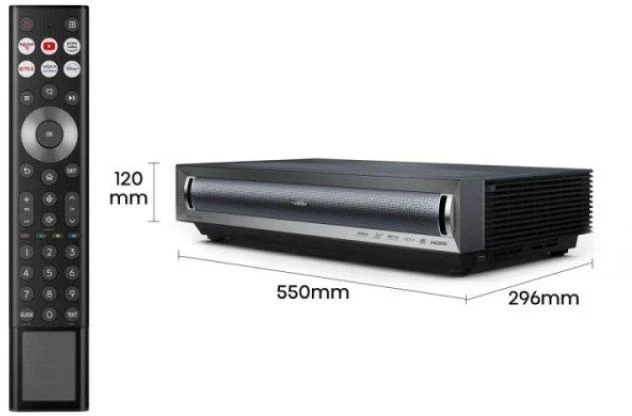 Projektorius - Hisense PX3 4K Ultra Trumpas Atstumas 2800 ANSI Liumenų HDR Juodas