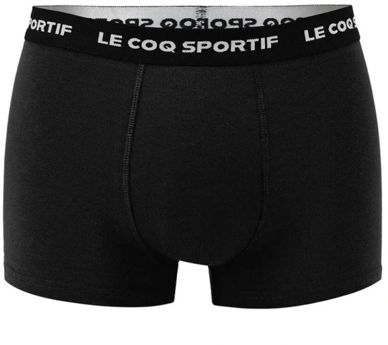 Le Coq Sportif vyriškos bokserės, 3 vnt. pakuotė, juodos, pilkos ir bordo spalvos