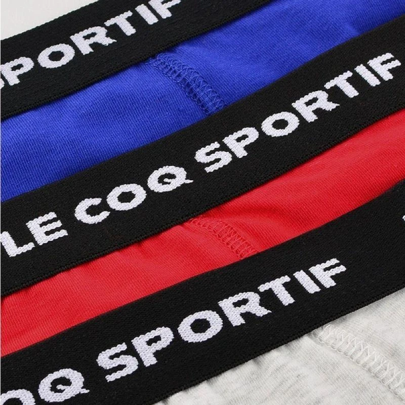 Le Coq Sportif vyriškos bokserių stiliaus kelnaitės, 3 vnt., raudonos, pilkos, tamsiai mėlynos