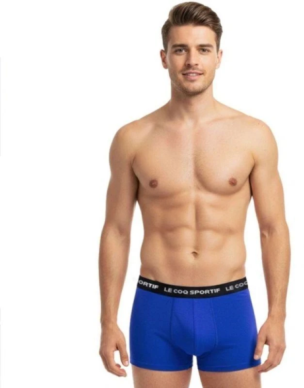 Le Coq Sportif vyriškos bokserių stiliaus kelnaitės, 3 vnt., raudonos, pilkos, tamsiai mėlynos