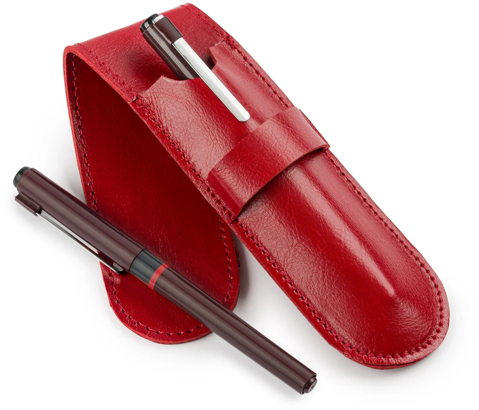 Solier Accessories Leather men s pen case SA12 CAMEL