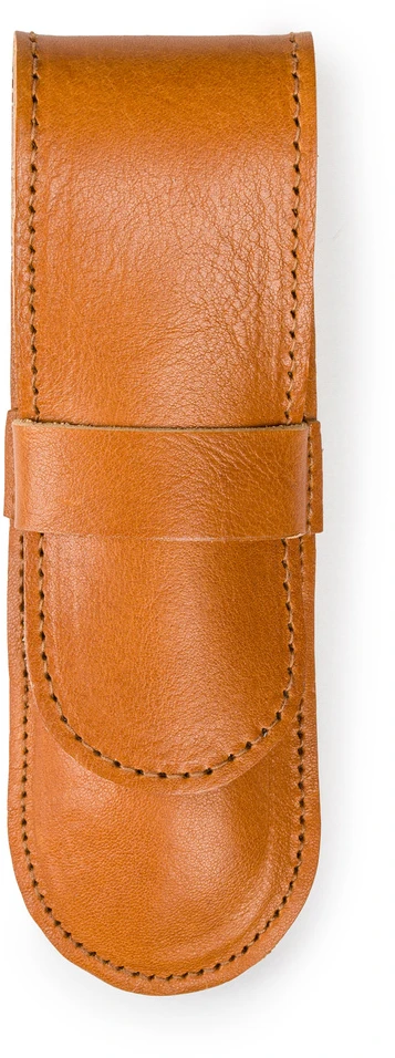 Solier Accessories Leather men s pen case SA12 CAMEL