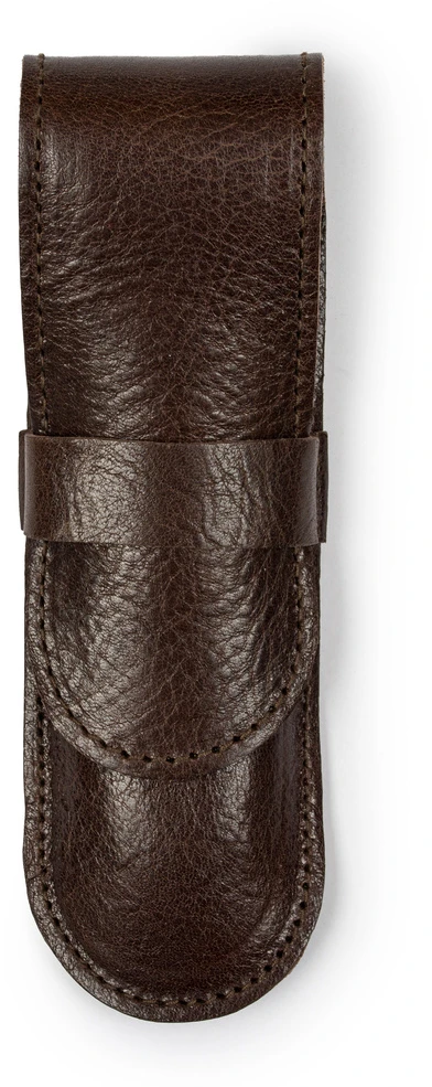 Solier Accessories Leather men s pen case SA12 CAMEL