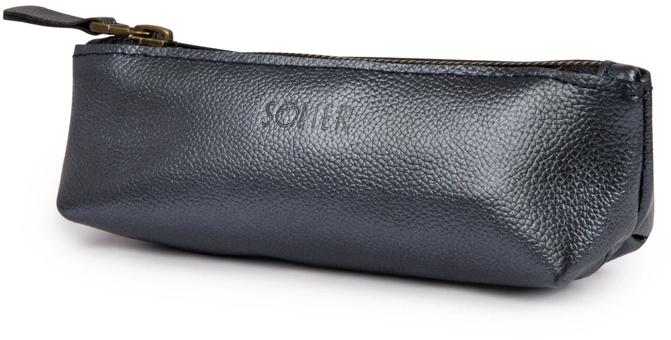 Solier Accessories Leather pencil case Solier SA51 graphite