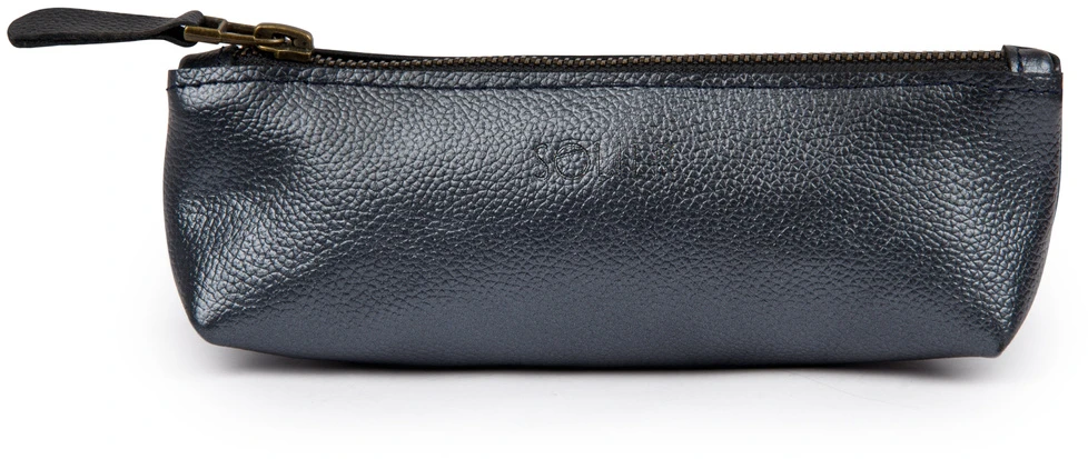 Solier Accessories Leather pencil case Solier SA51 graphite