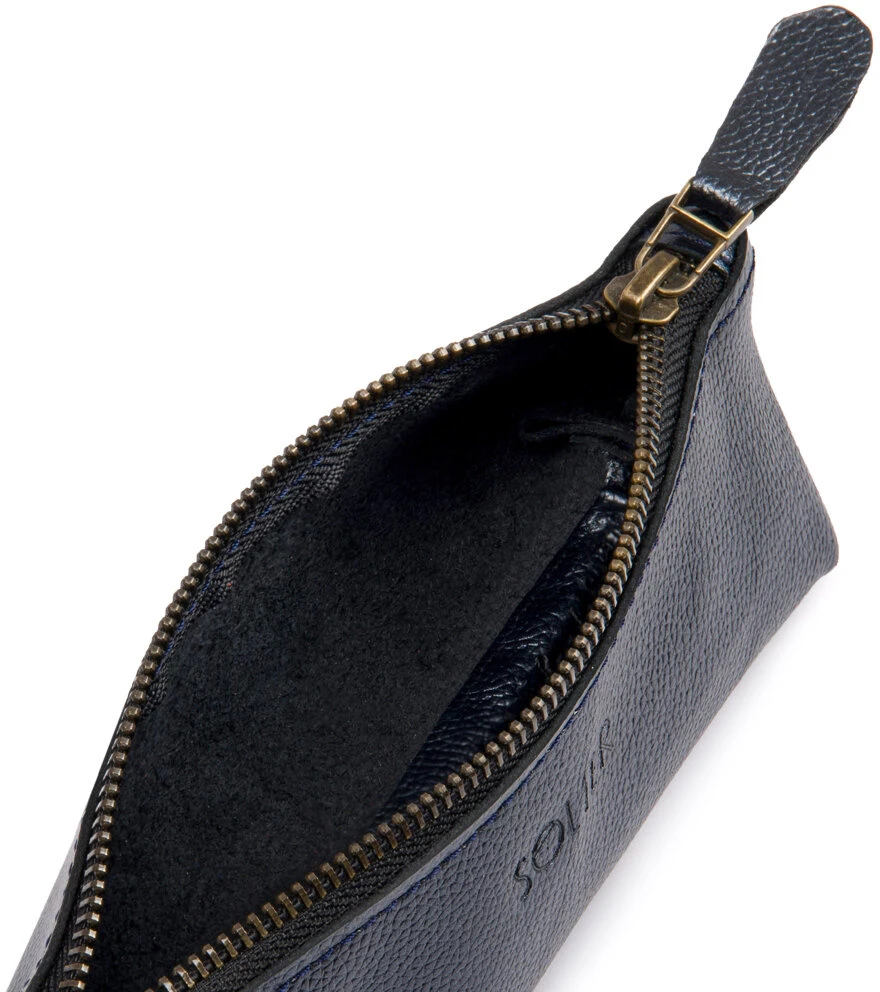 Solier Accessories Leather pencil case Solier SA51 graphite