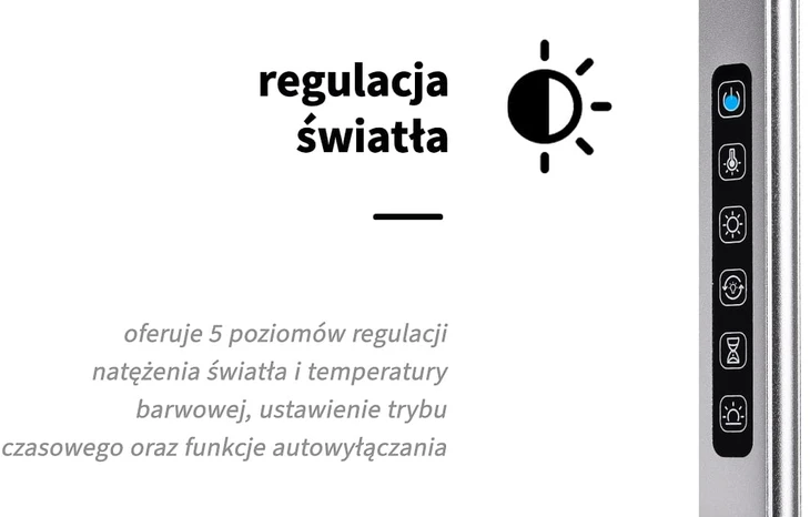 Activeshop Kosmetologinė LED lempa Yoga Sidabrinis 22W