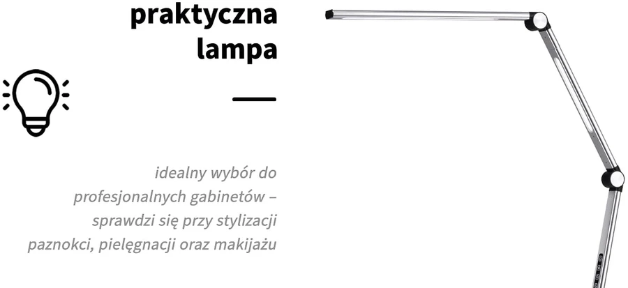 Activeshop Kosmetologinė LED lempa Yoga Sidabrinis 22W