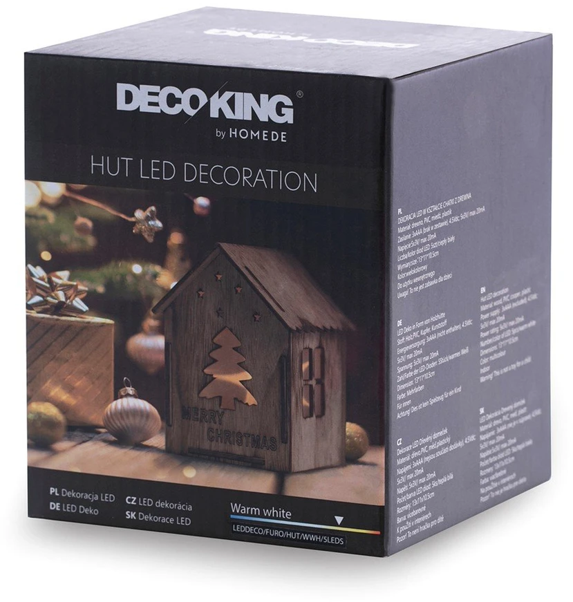 DecoKing LED dekoracija furo HUT WWH 5leds