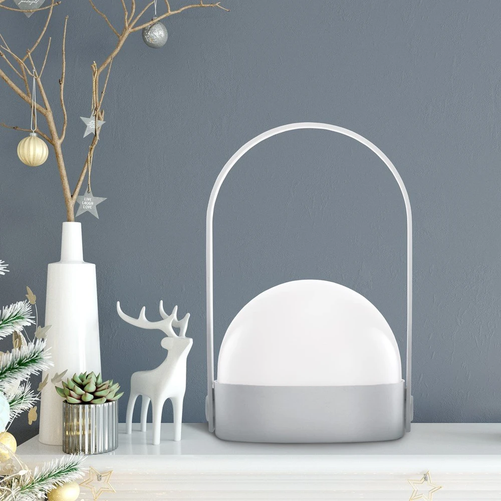 DecoKing LED dekoracija KAMPI pilkos spalvos, dydis M