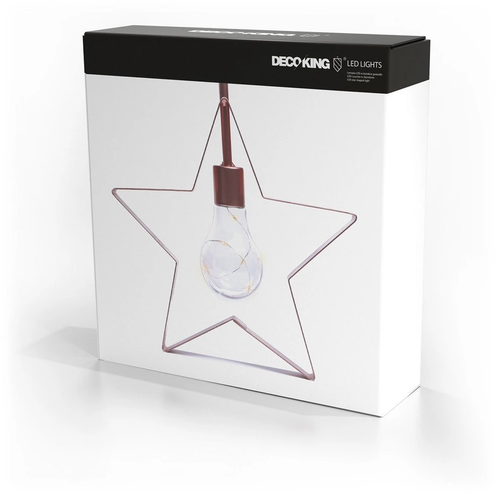 DecoKing LED dekoracija Prince Cooper, šiltai balta (5 LED)