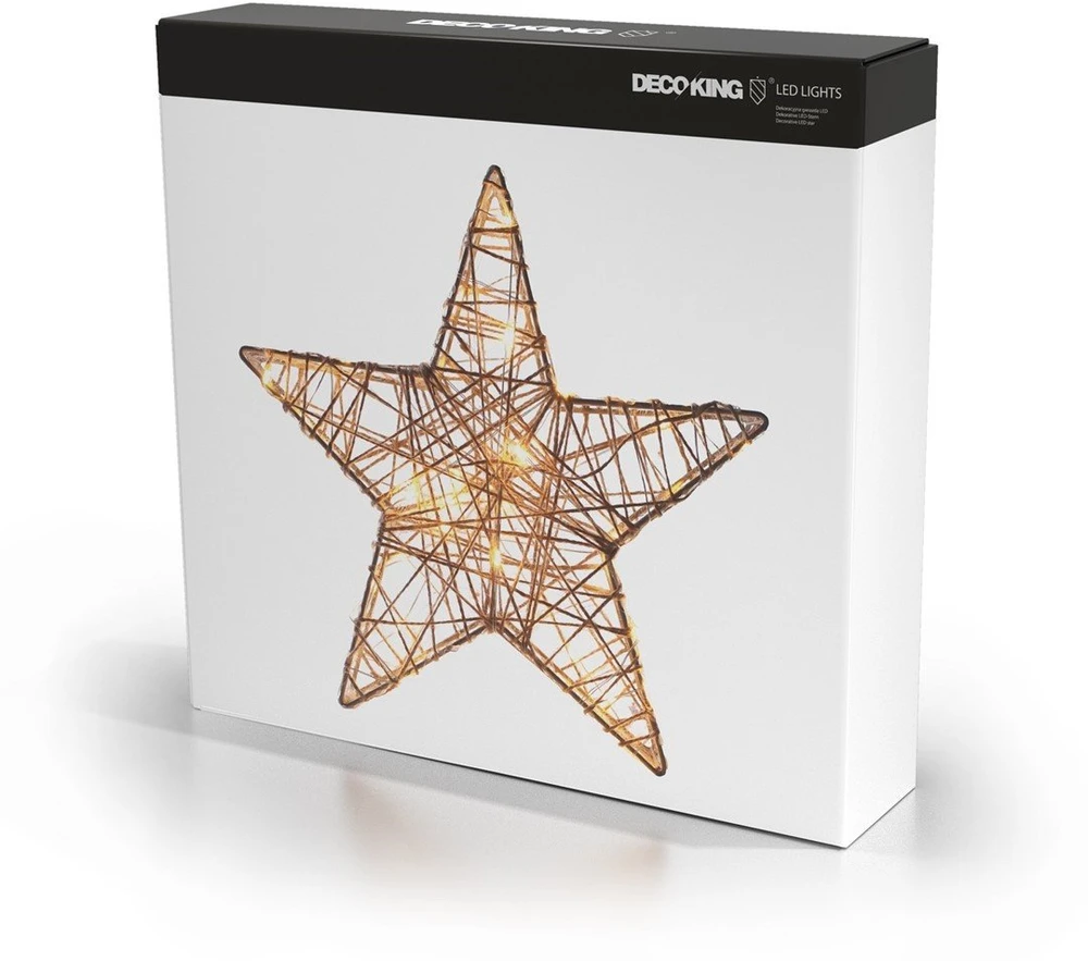 DecoKing LED girlianda PREMIUM šiltai balta, 40 LED