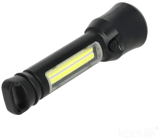 LED įkraunamas žibintuvėlis X-MPR 1 LED2B, juodas, 6000K/raudona šviesos sp.