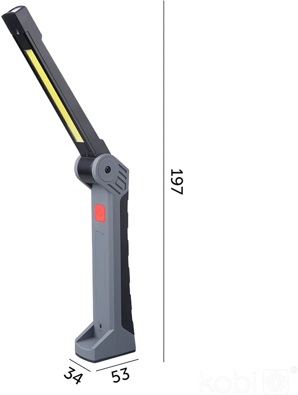 LED įkraunamas žibintuvėlis X-MPR 9, juodas, 6000K