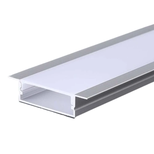 V-tac LED įleidžiamas profilis su dangteliu, sidabro sp., 2m