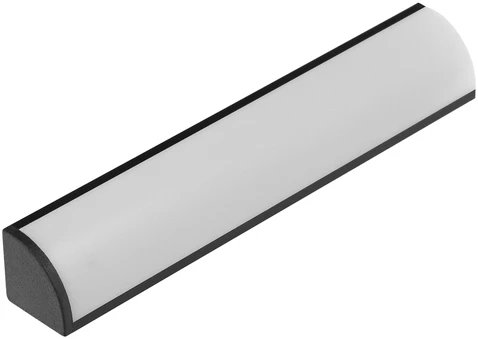LED juostos kampinis profilis CABI12 DUO E, juodas, 2m