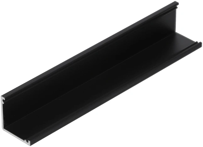 LED juostos kampinis profilis CABI12 DUO E, juodas, 2m