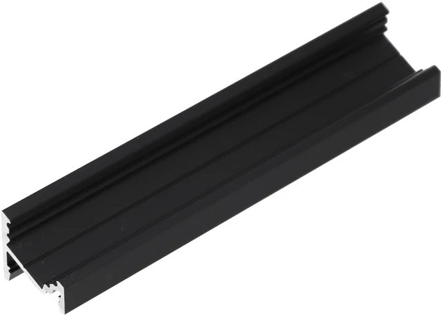LED juostos kampinis profilis CORNER10.v2, juodas, 3m