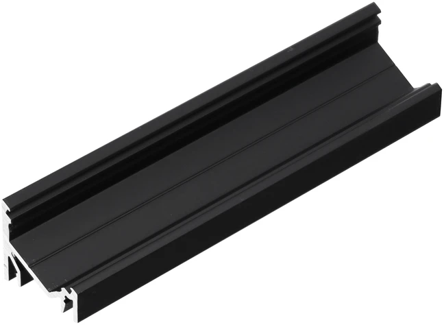 LED juostos kampinis profilis CORNER12.v2, juodas, 3m