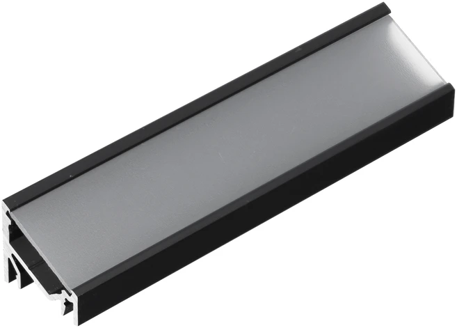 LED juostos kampinis profilis CORNER12.v2, juodas, 3m