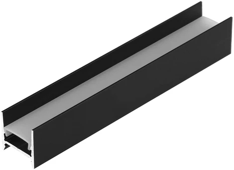 LED juostos paviršinis profilis COZY12 C/U1, juodas, 2m