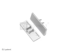 LED juostos profilio BACK10 užbaigimo elementas, sidabrinis