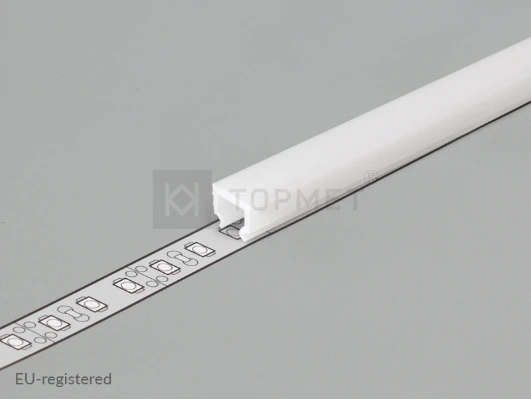 LED juostos profilio dangtelis C1 CLICK, baltas, 3m