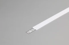 LED juostos profilio dangtelis J, baltas, 1m