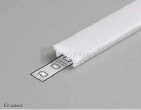 LED juostos profilio dangtelis K CLICK, baltas, 2m