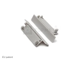 LED juostos profilio FLAT8 užbaigimo elementas, pilkas