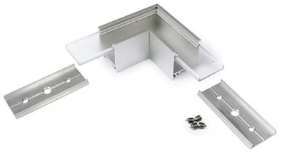 LED juostos profilio LINEA-IN20 kampinė jungtis, anoduota