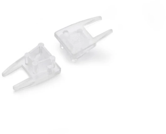 LED juostos profilio MIKRO10 užbaigimo elementas, skaidrus, 2vnt.