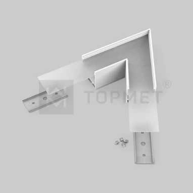 LED juostos profilio VARIO30-02 60 laipsnių kampinis sujungimas, baltas