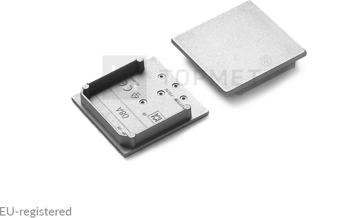 LED juostos profilio VARIO30-08ABCD užbaigimo elementai, pilki, 8vnt