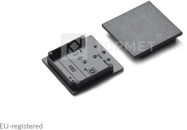 LED juostos profilio VARIO30-08ABCD užbaigimo elementai, juodi, 8vnt.