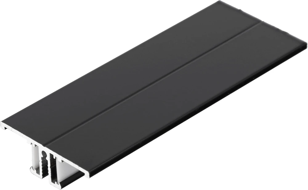 LED juostos profilis BACK10 A/UX, juodas, 1m