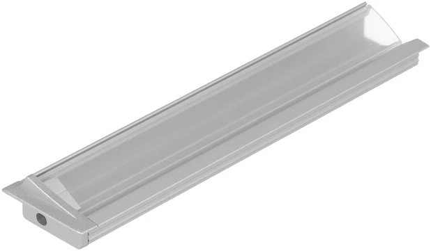 LED juostos profilis DIAGONAL10 C, anoduoto aliuminio, 2m