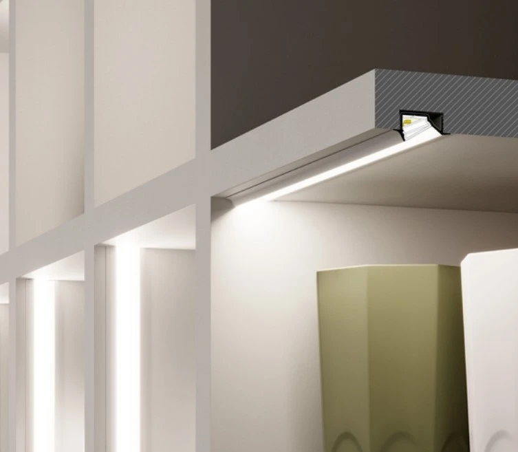 LED juostos profilis DIAGONAL10 C, neanoduoto aliuminio, 2m