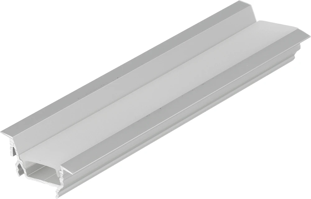 LED juostos profilis DIAGONAL14 F/TY, anoduotas aliuminis, 2m