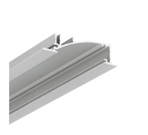 LED juostos profilis FLAT8 H/UX, anoduotas aliuminis, 2m