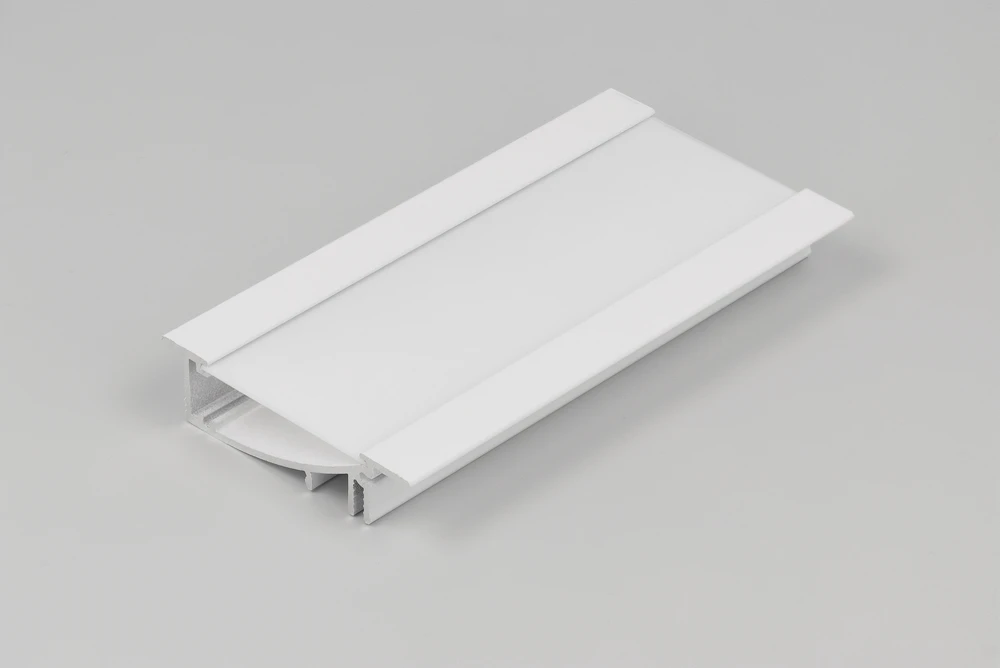 LED juostos profilis FLAT8 H/UX, baltas, 1m