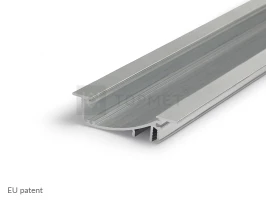 LED juostos profilis FLAT8, neanoduotas aliuminis, 2m