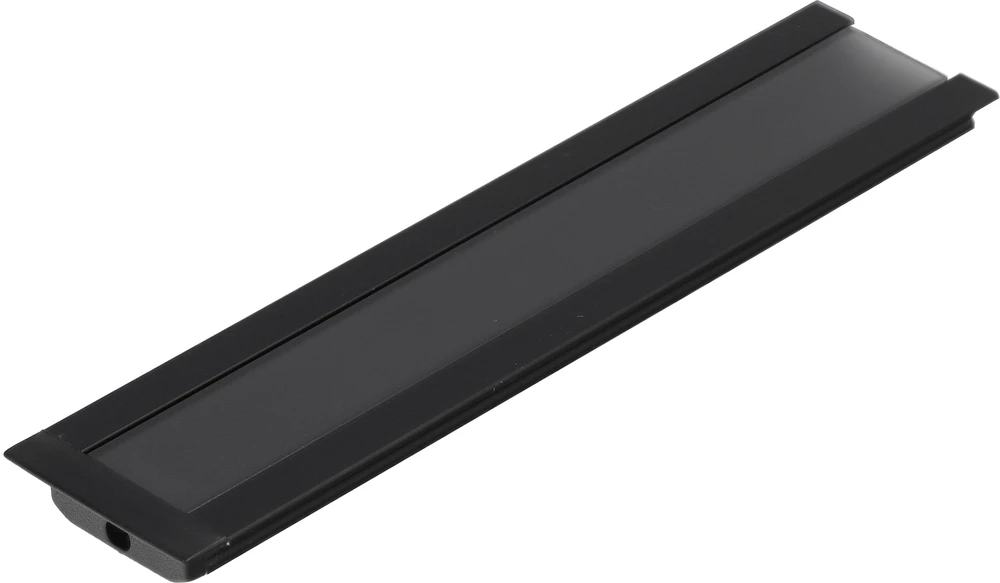 LED juostos profilis GROOVE10 BC/UX, juodas, 1m