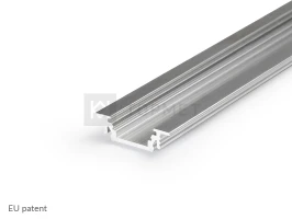 LED juostos profilis GROOVE10 BC/UX, neanoduotas aliuminis, 2m