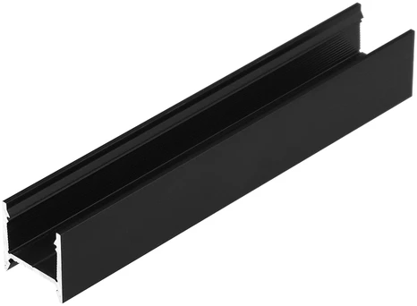 LED juostos profilis LEVEL12 C/U1, juodas, 4m