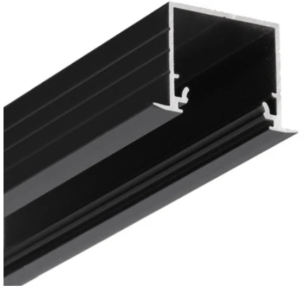 LED juostos profilis LINEA-IN20, juodai anoduotas, 3m
