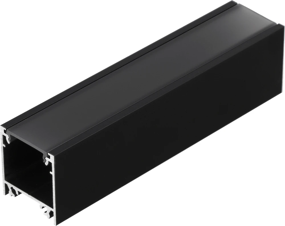 LED juostos profilis LINEA20 EE7F/TY, juodas, 1m
